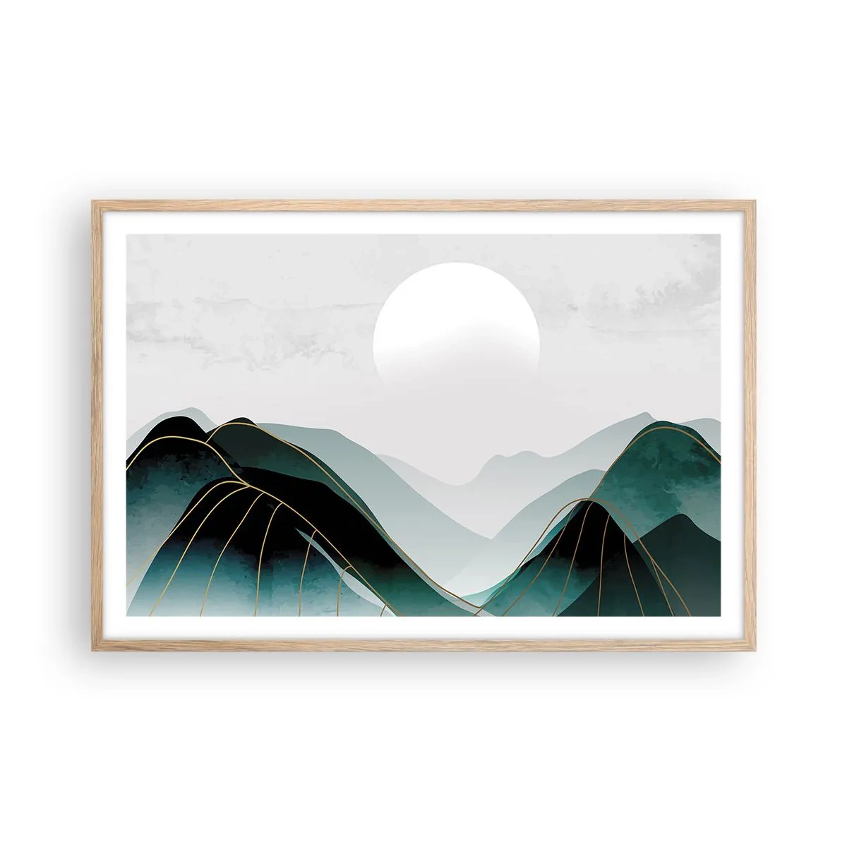 Poster in cornice rovere chiaro - In tutta la maestà - 91x61 cm