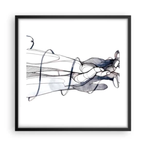 Poster in cornice nera - Studio del tocco - 50x50 cm