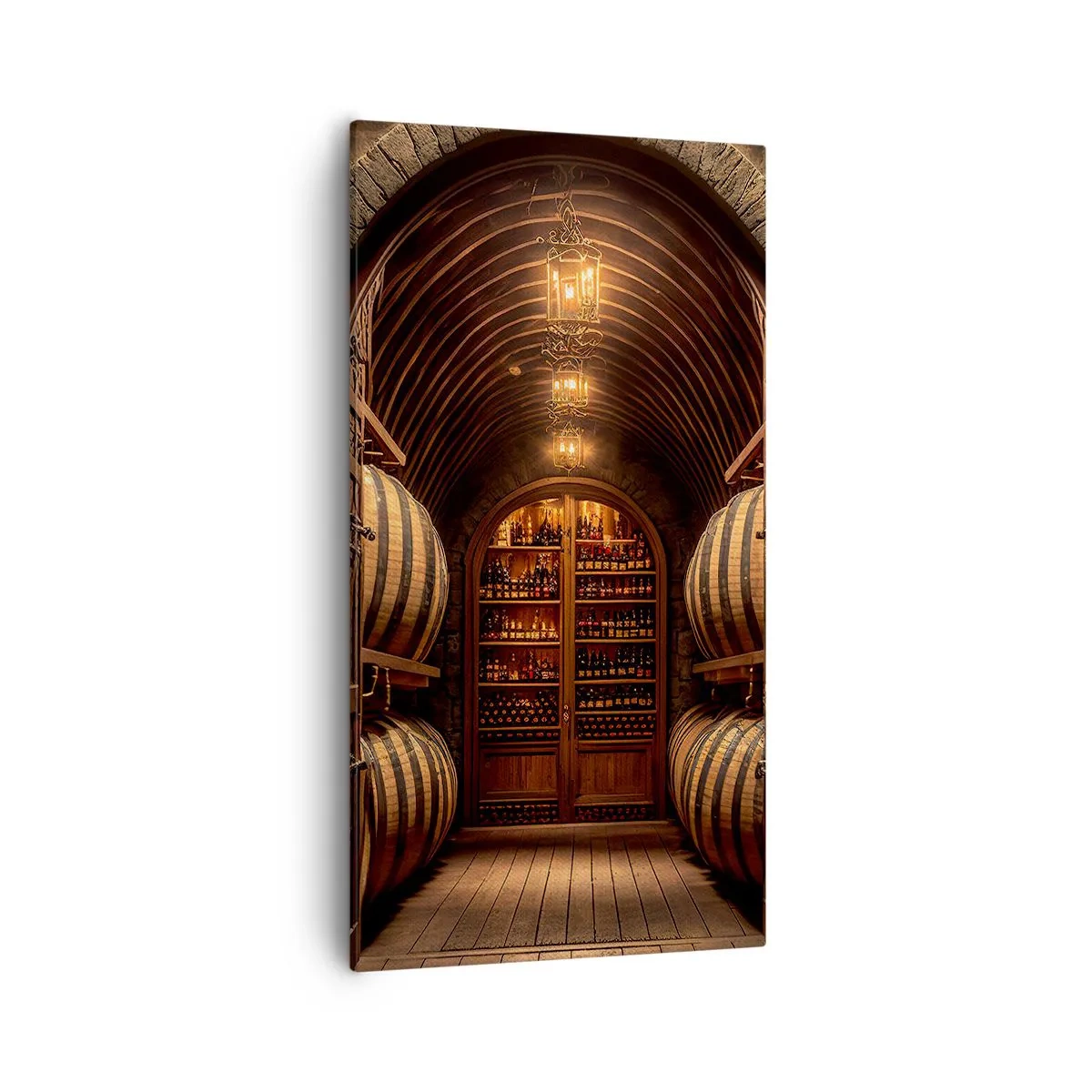 Quadro su tela - Stampe su Tela - L'atmosfera della cantina - 55x100 cm