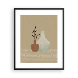 Poster in cornice nera - Il vaso e il suo concetto - 40x50 cm