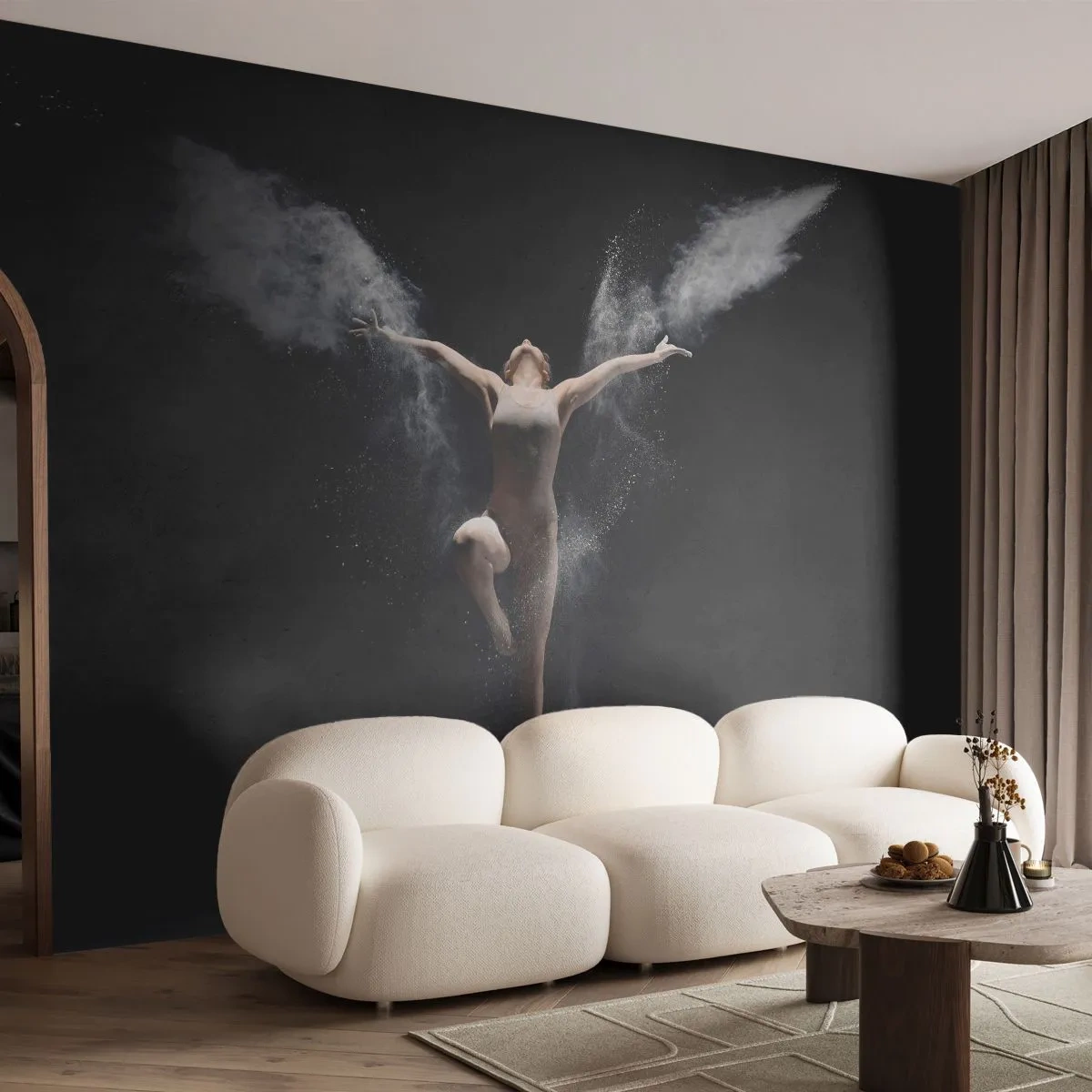 Fotomurali Premium Sand - Gli elfi esistono - Astrazione, Ballerino, Ginnasta - 250x175 cm