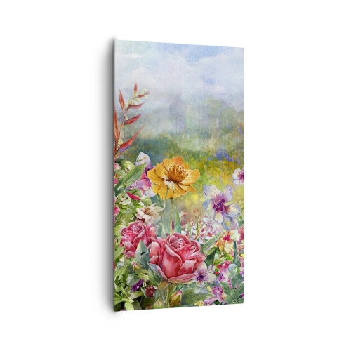 Quadro su tela - Stampe su Tela - Il giardino impazzito - 65x120 cm