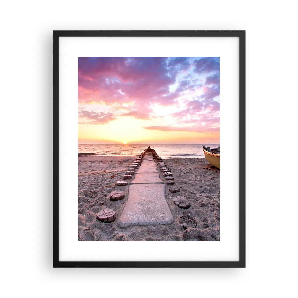 Poster in cornice nera - Un momento profondo - 40x50 cm