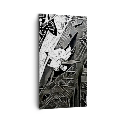Quadro su tela - Stampe su Tela - Solo in apparenza un uomo grigio - 45x80 cm