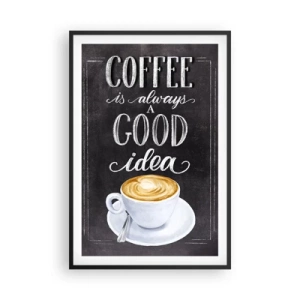 Poster in cornice nera - Of course! - 61x91 cm