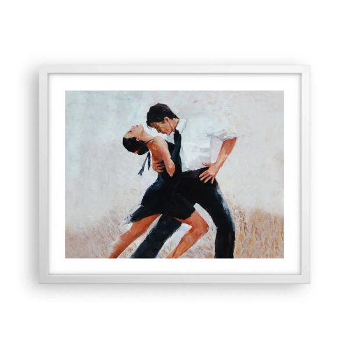 Poster in cornice bianca - Il tango dei miei sogni - 50x40 cm