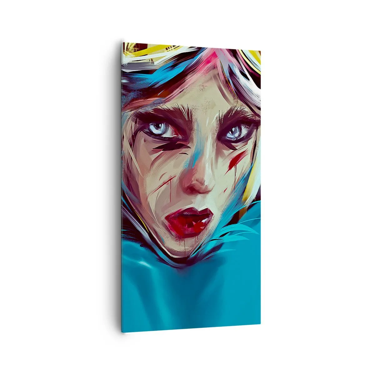 Quadro su tela - Stampe su Tela - La guerriera della strada - 65x120 cm