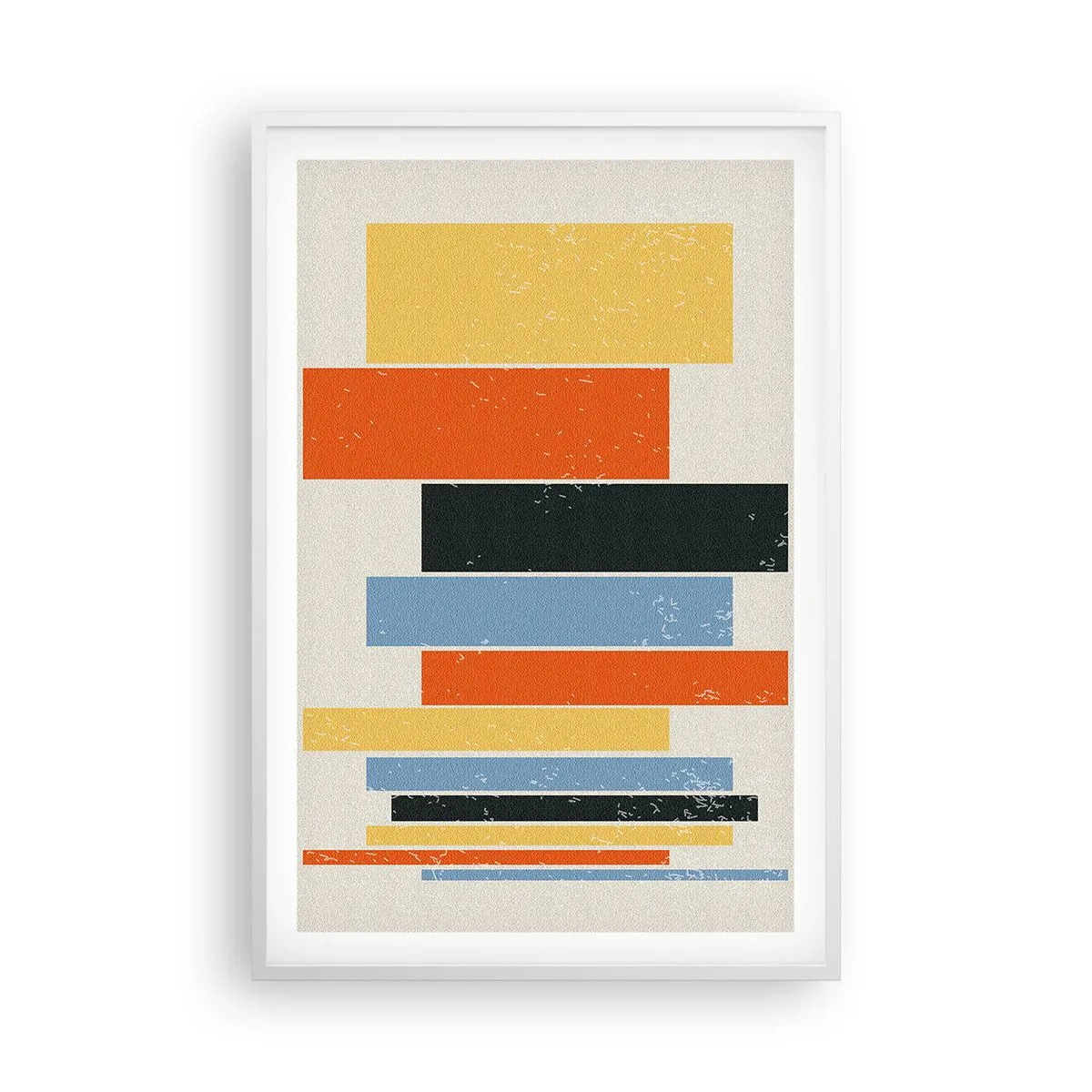 Poster in cornice bianca - Notazione musicale - 61x91 cm