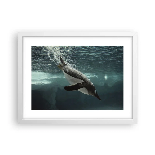 Poster in cornice bianca - Benvenuto nel mio mondo - 40x30 cm