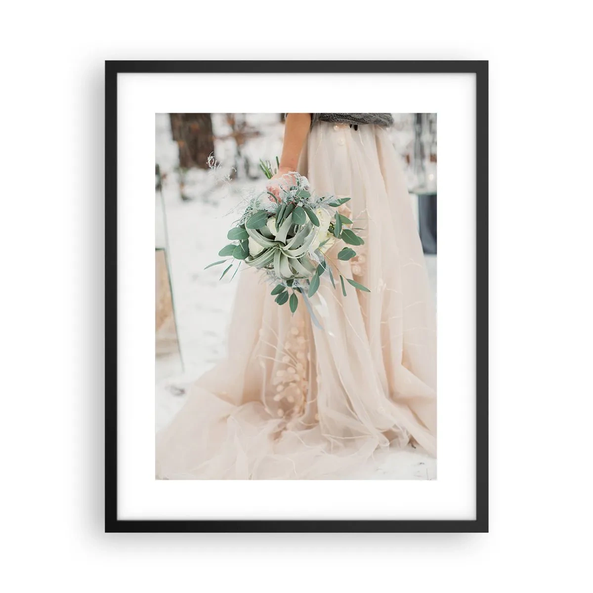 Poster in cornice nera - E vissero felici e contenti - 40x50 cm