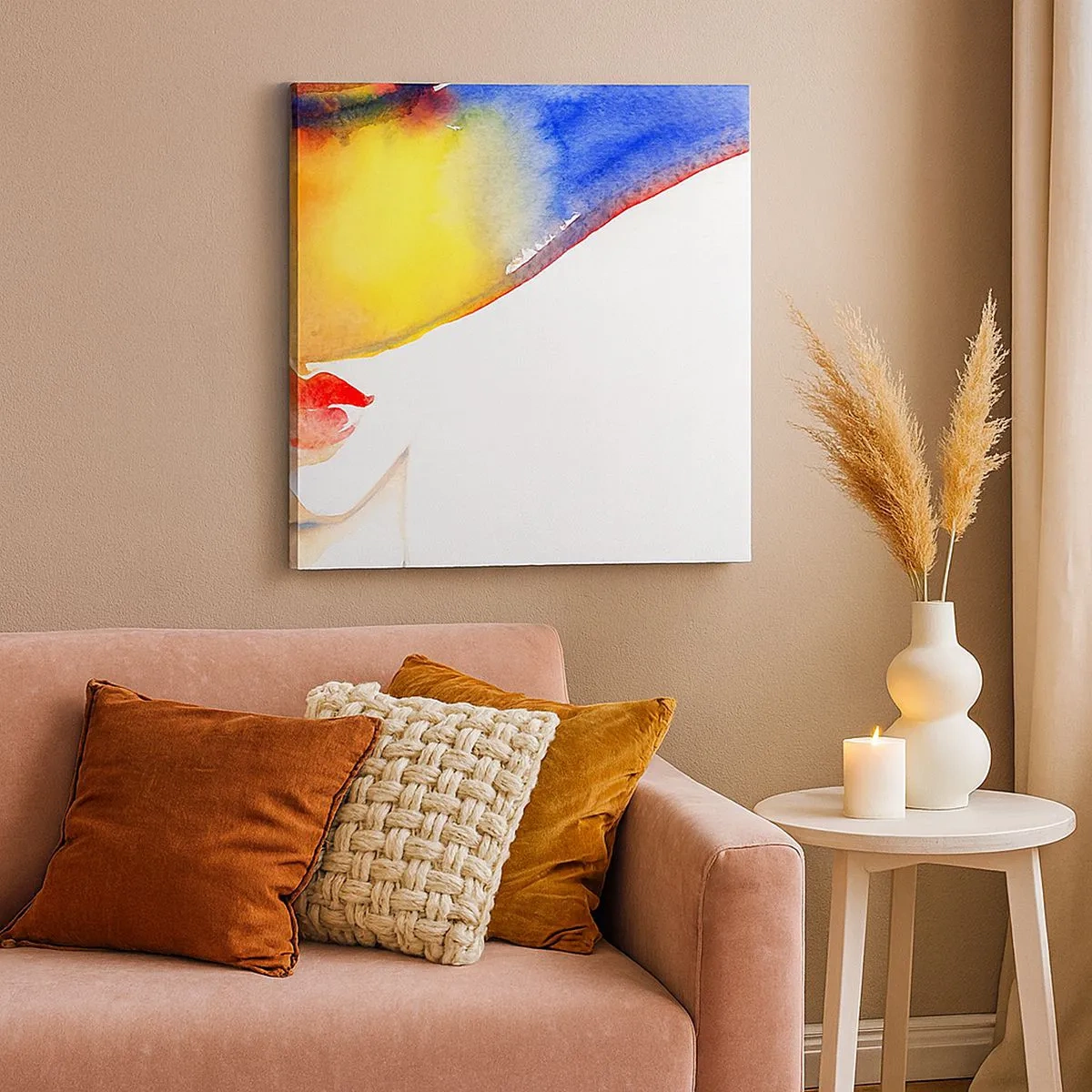 Quadro su tela - Stampe su Tela - Ritratto di donna - 30x30 cm