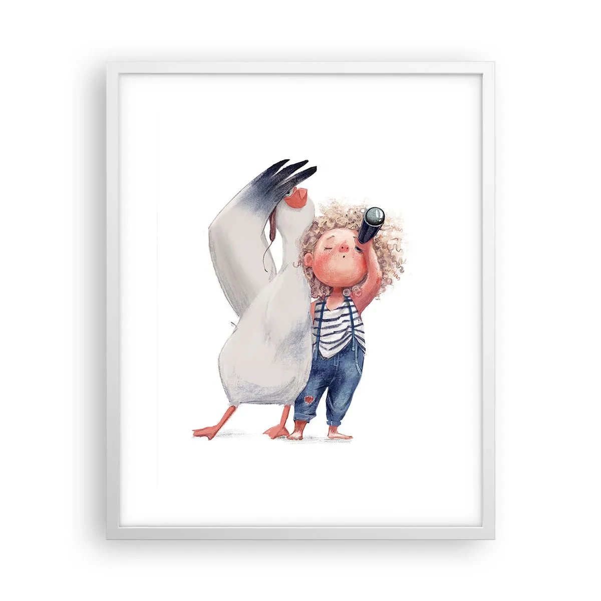 Poster in cornice bianca - Il progetto di un grande viaggio - 40x50 cm