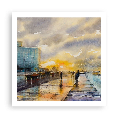 Poster - Vita sulla costa - 60x60 cm