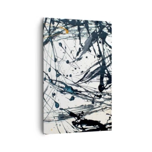 Quadro su tela - Stampe su Tela - Motivo di pittura astratta con linee e macchie dinamiche - 80x120cm - Ha senso o non ha senso? - Decorazione murale moderna per soggiorno e camera da letto ARTTOR