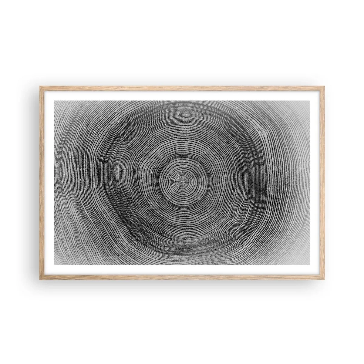 Poster in cornice rovere chiaro - I segni del tempo - 91x61 cm