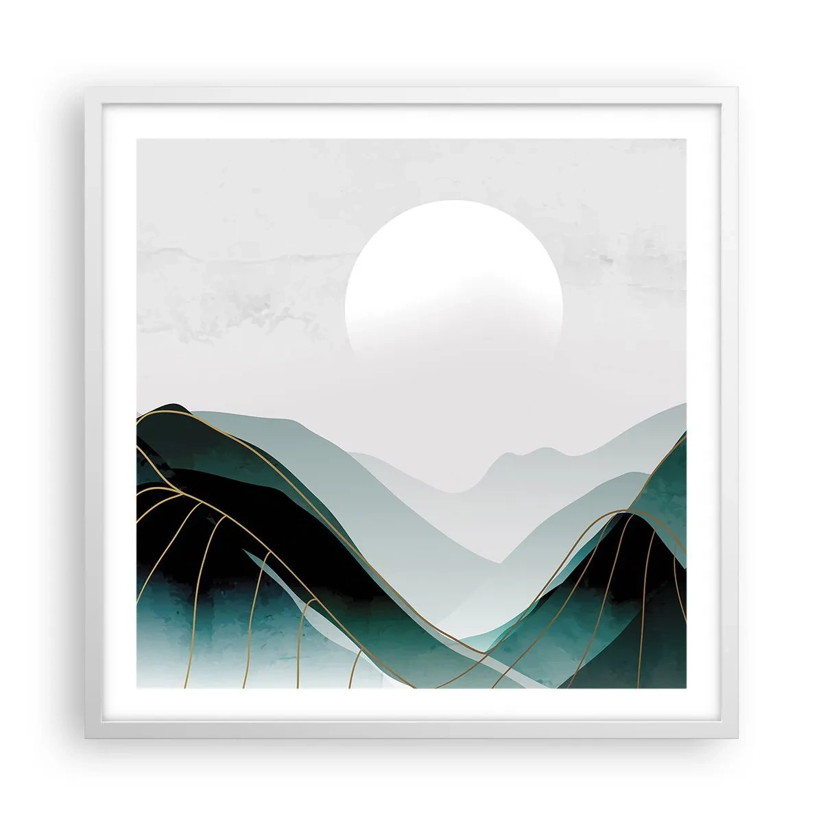 Poster in cornice bianca - In tutta la maestà - 60x60 cm