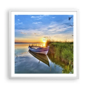 Poster in cornice bianca - L'insenatura dei sogni realizzati - 60x60 cm