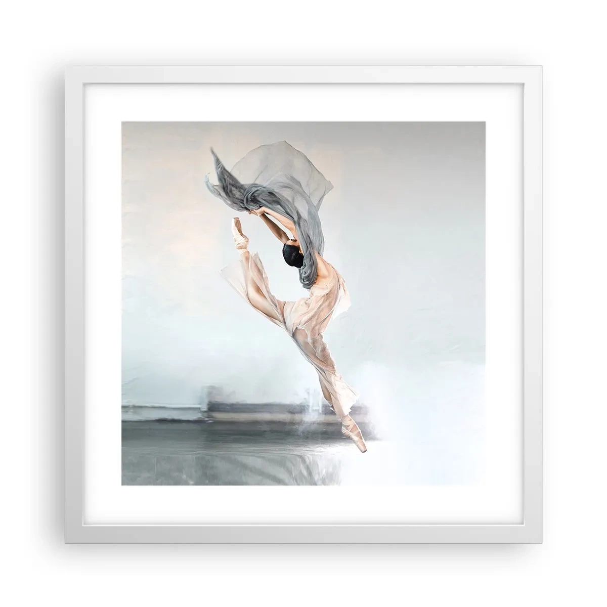 Poster in cornice bianca - Nell'estasi della danza - 40x40 cm