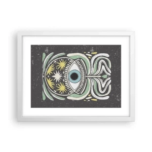 Poster in cornice bianca - Rituali tribali - 40x30 cm