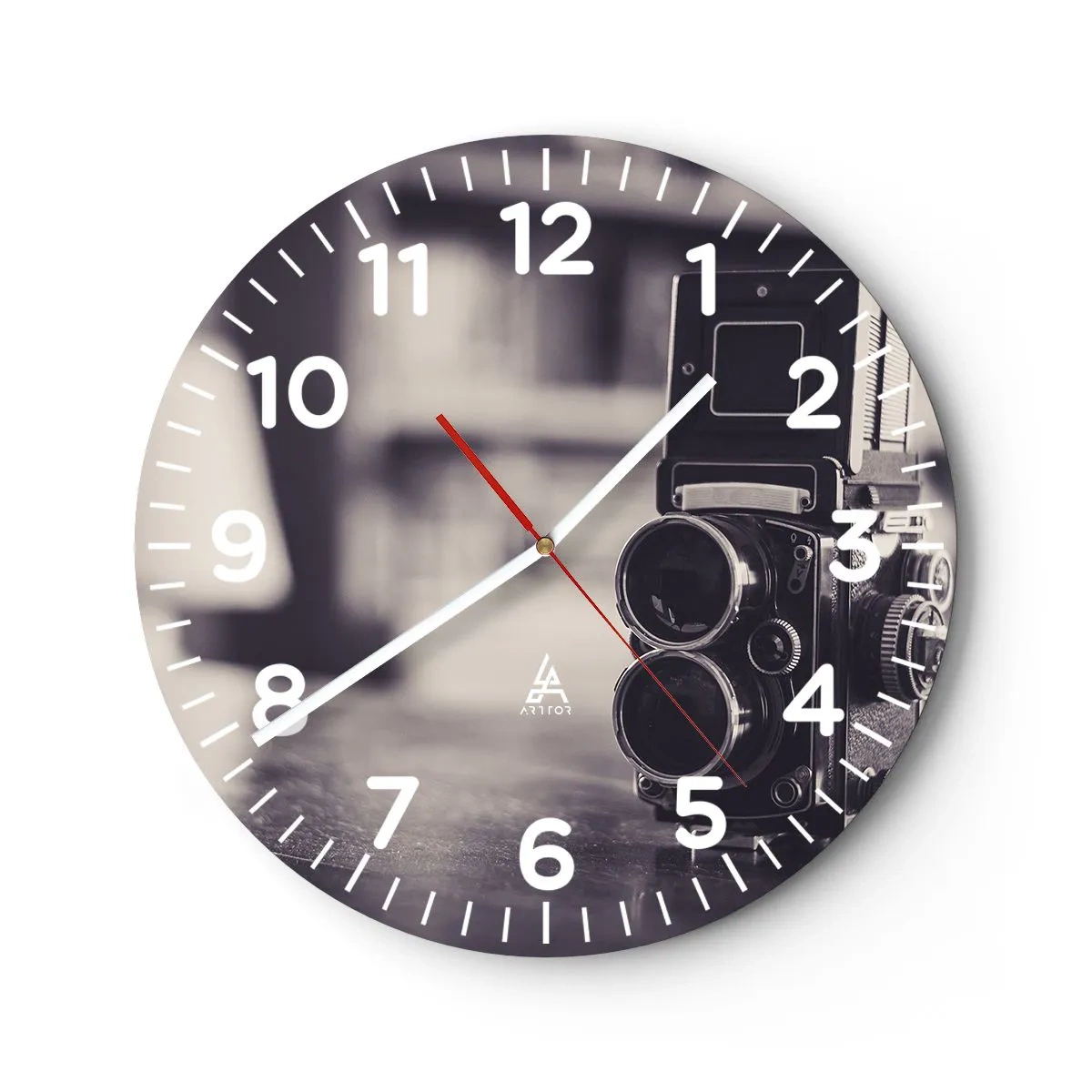 Orologio da parete - Orologio in Vetro - La magia delle vecchie fotografie - 30x30 cm