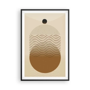 Poster in cornice nera - Sull'origine delle figure geometriche - 61x91 cm