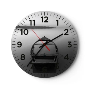 Orologio da parete - Orologio in Vetro - Nostalgia e malinconia - 30x30 cm