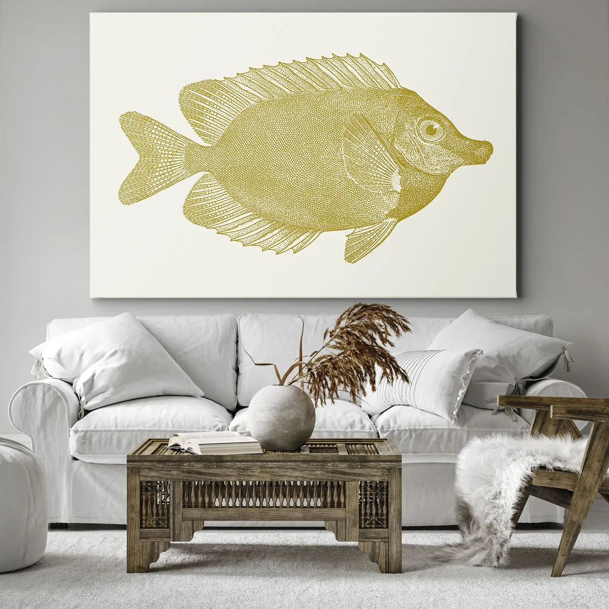 Quadro su tela - Stampe su Tela - Pesce e basta - 70x50 cm