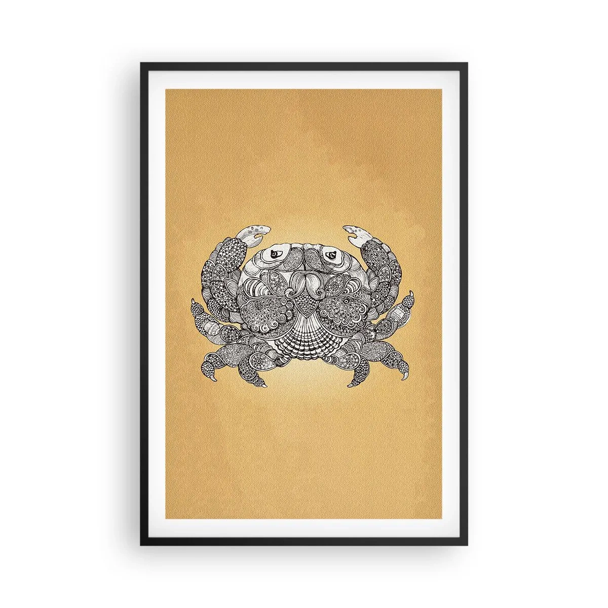 Poster in cornice nera - I racconti del granchio - 61x91 cm