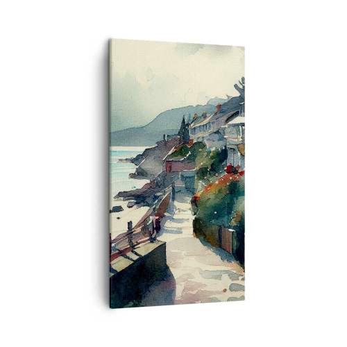 Quadro su tela - Stampe su Tela - Cittadina mediterranea - 45x80 cm