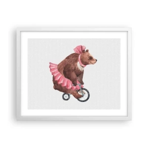 Poster in cornice bianca - Evviva il circo! - 50x40 cm