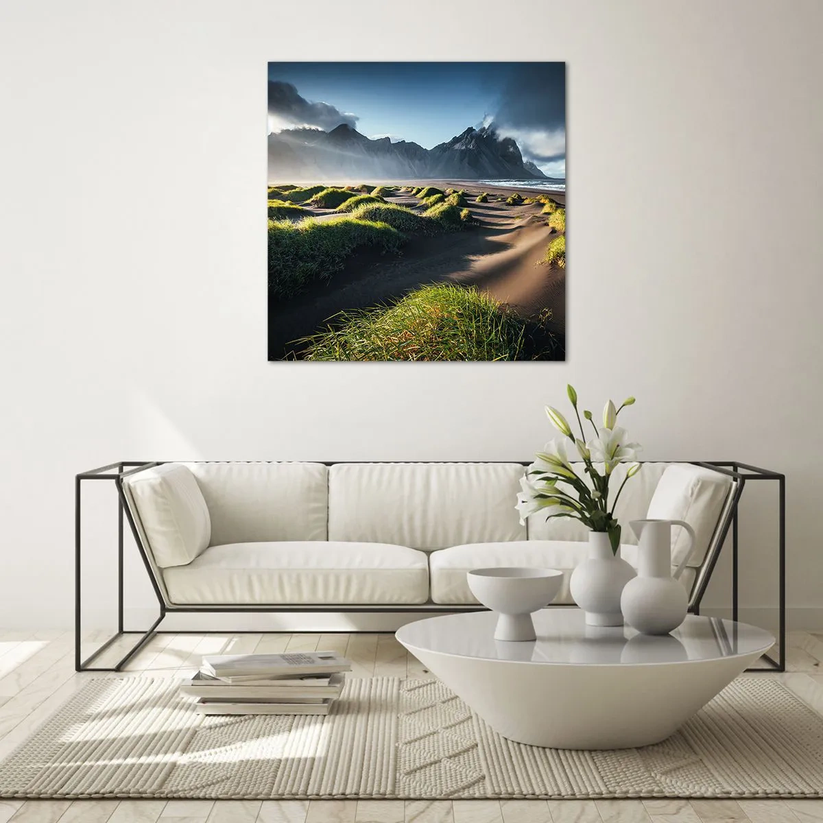 Quadro su vetro - Armonia degli elementi - 40x40 cm