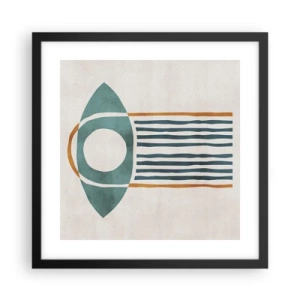 Poster in cornice nera - Segni e rituali - 40x40 cm