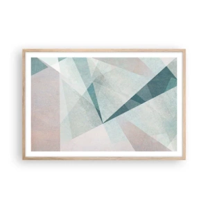 Poster in cornice rovere chiaro - Con calma ma dinamicamente - 91x61 cm