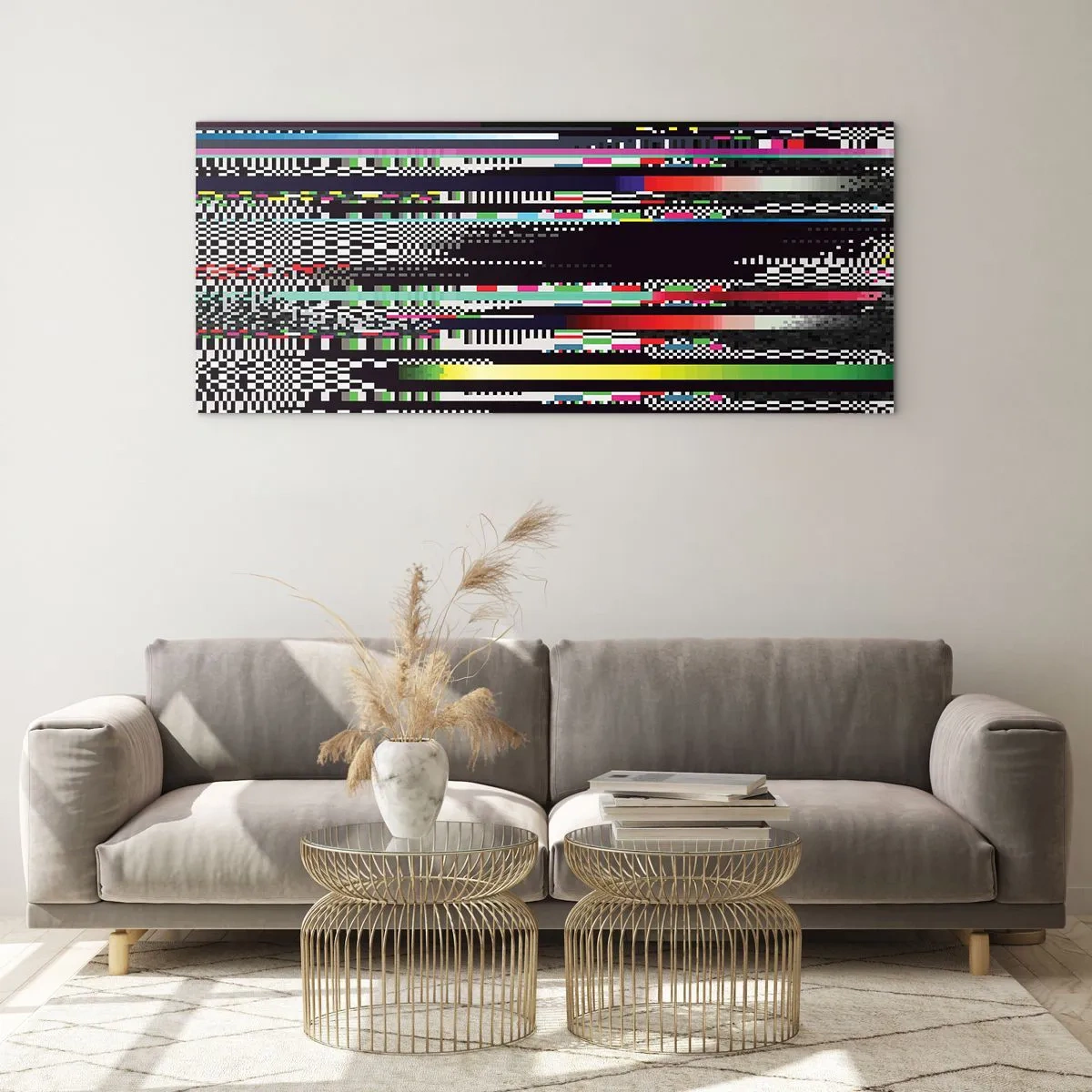 Quadro su vetro - Immagine di prova della realtà - 100x40 cm