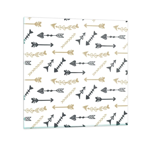 Quadro su vetro - Il sogno dell'arciere - 30x30 cm