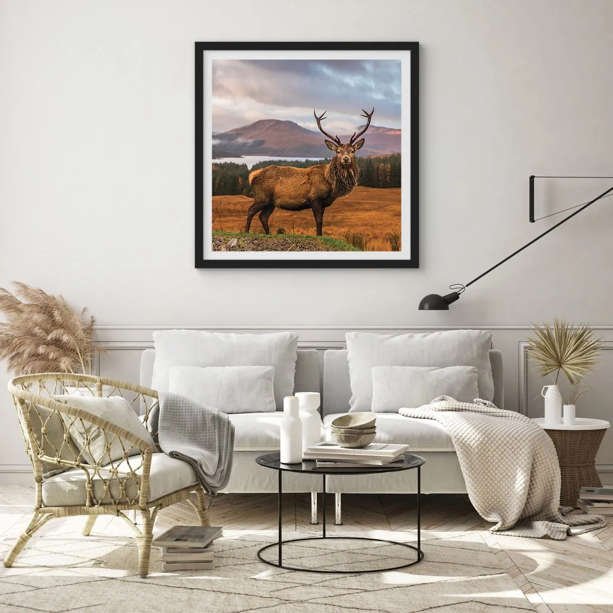 Poster in cornice nera - Maestà della natura - 30x30 cm