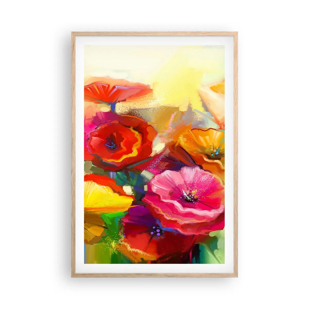 Poster in cornice rovere chiaro - Non solo rossi - 61x91 cm