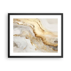 Poster in cornice nera - Astrazione: bellezza e bontà - 50x40 cm