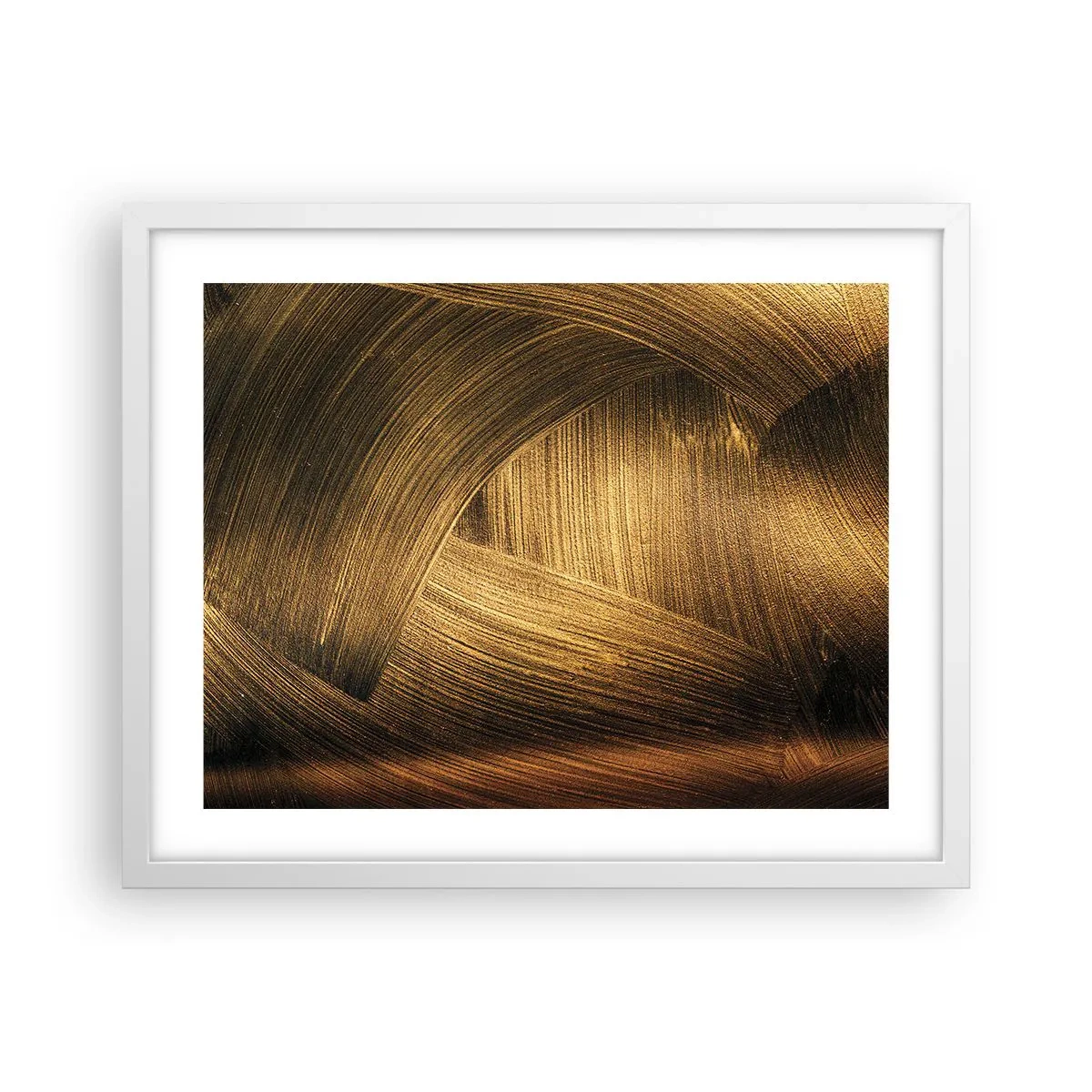 Poster in cornice bianca - Nel labirinto d'oro - 50x40 cm
