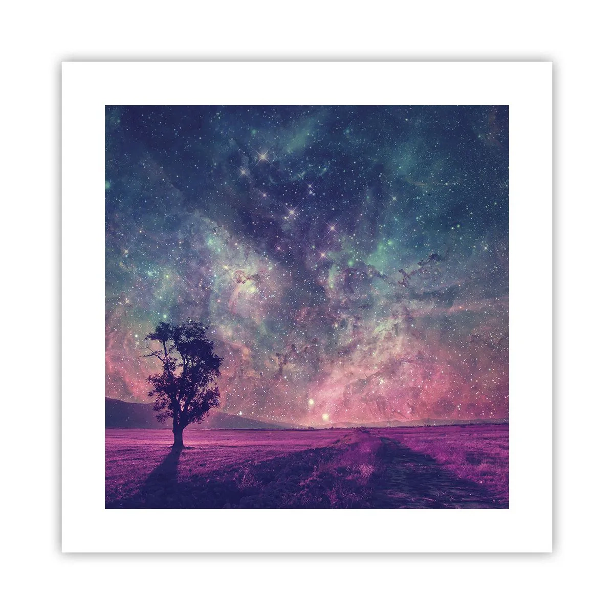 Poster - Sotto un cielo magico - 40x40 cm