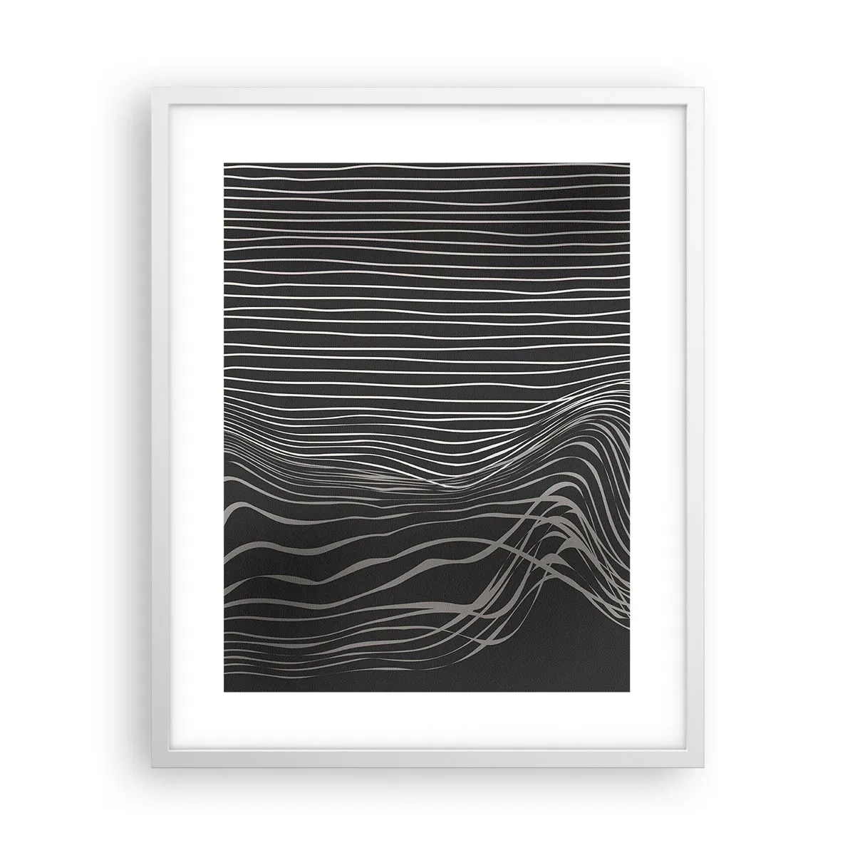 Poster in cornice bianca - Ritmo e accento - 40x50 cm