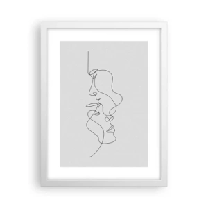 Poster in cornice bianca - Il calore dei desideri malinconici - 30x40 cm