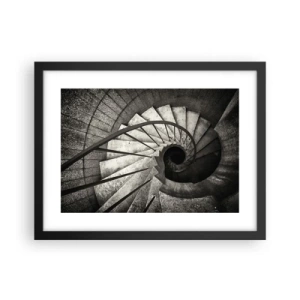 Poster in cornice nera - Salire e scendere - 40x30 cm