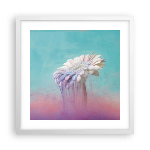 Poster in cornice bianca - L'aldilà dei fiori - 40x40 cm
