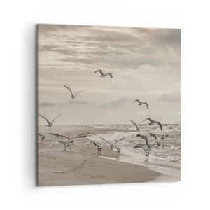 Quadro su tela - Stampe su Tela - Brusio del mare, canto degli uccelli - 50x50 cm