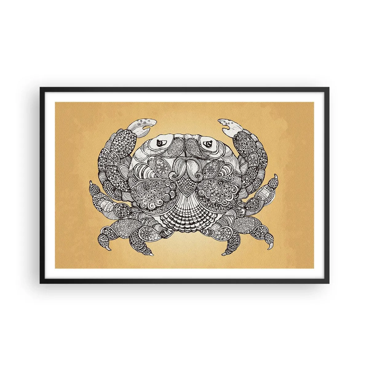 Poster in cornice nera - I racconti del granchio - 91x61 cm