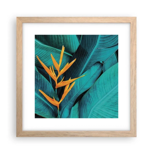 Poster in cornice rovere chiaro - Il fiore dell'Eden - 30x30 cm