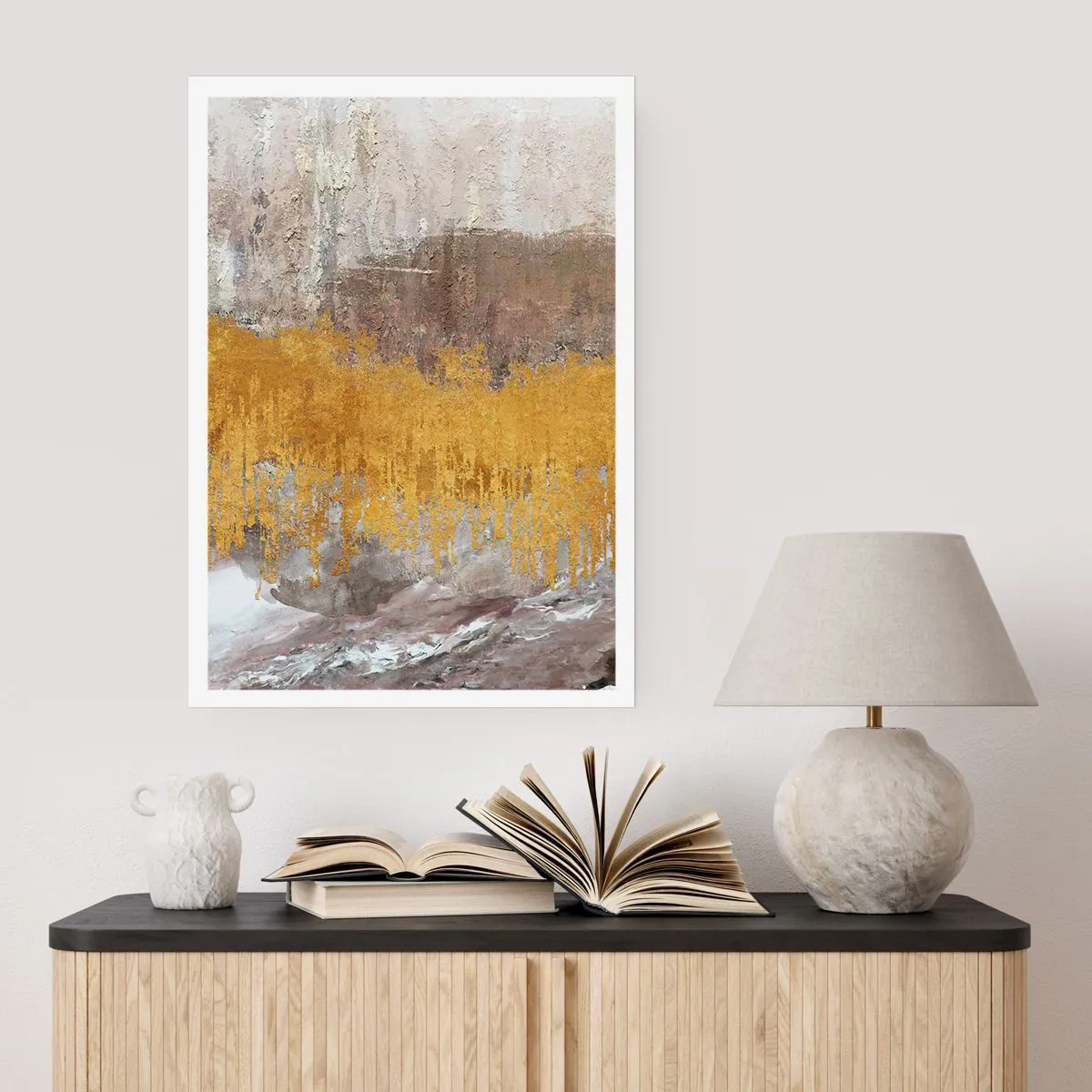 Poster - Soffio dorato - 40x50 cm