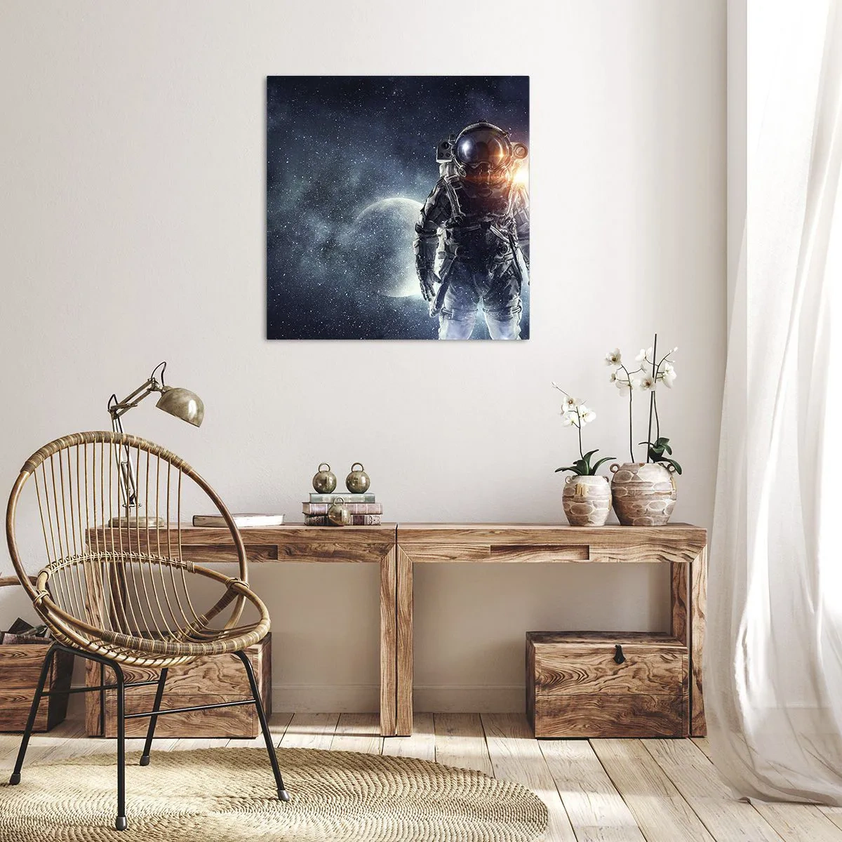 Quadro su tela - Stampe su Tela - Avventura nello spazio - 70x70 cm