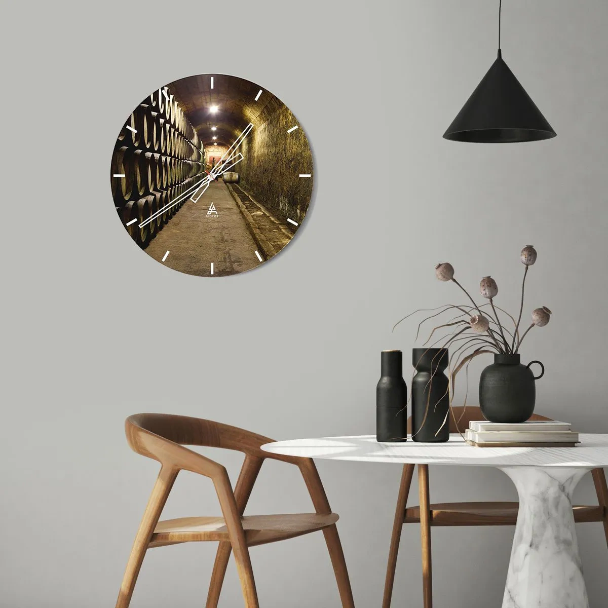 Orologio da parete - Orologio in Vetro - È bene riposare - 40x40 cm